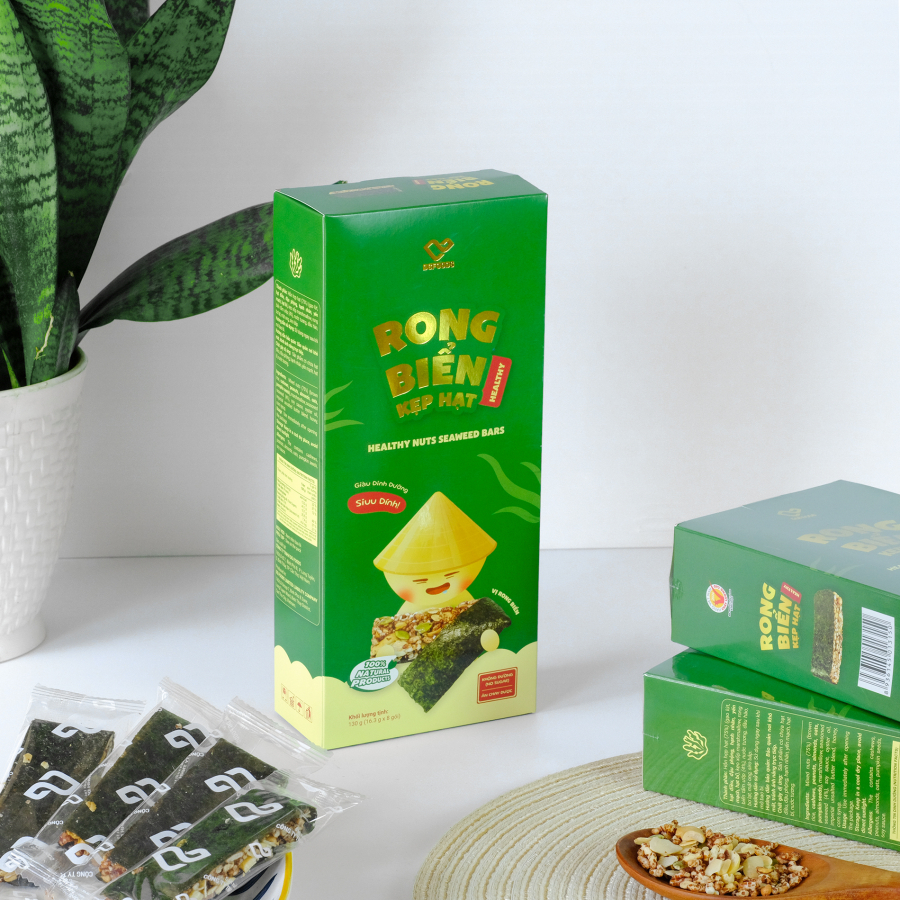 [Hộp] Rong Biển Kẹp Hạt Healthy 130g