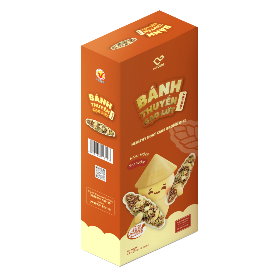 [Hộp] Bánh Thuyền Gạo Lứt Healthy 125g