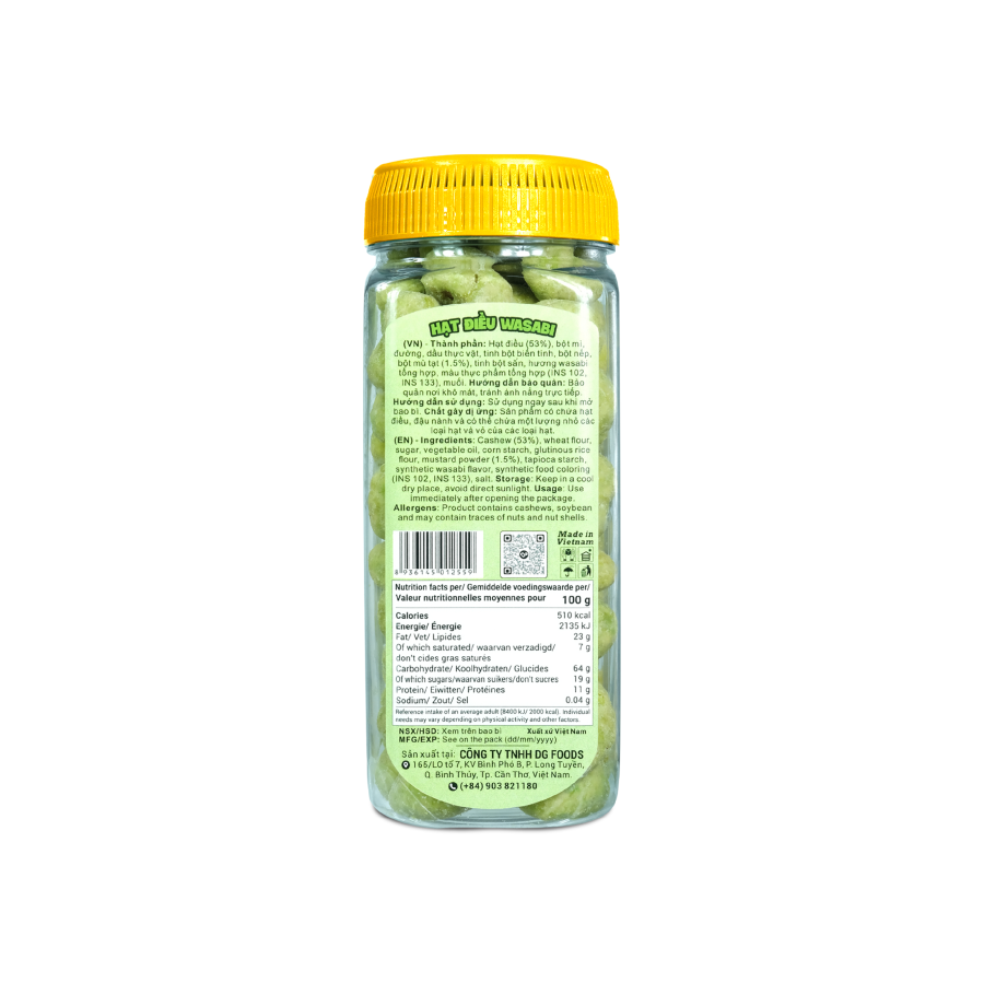 Hạt Điều Wasabi 250g