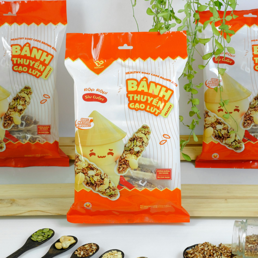 Bánh Thuyền Gạo Lứt Healthy 125g