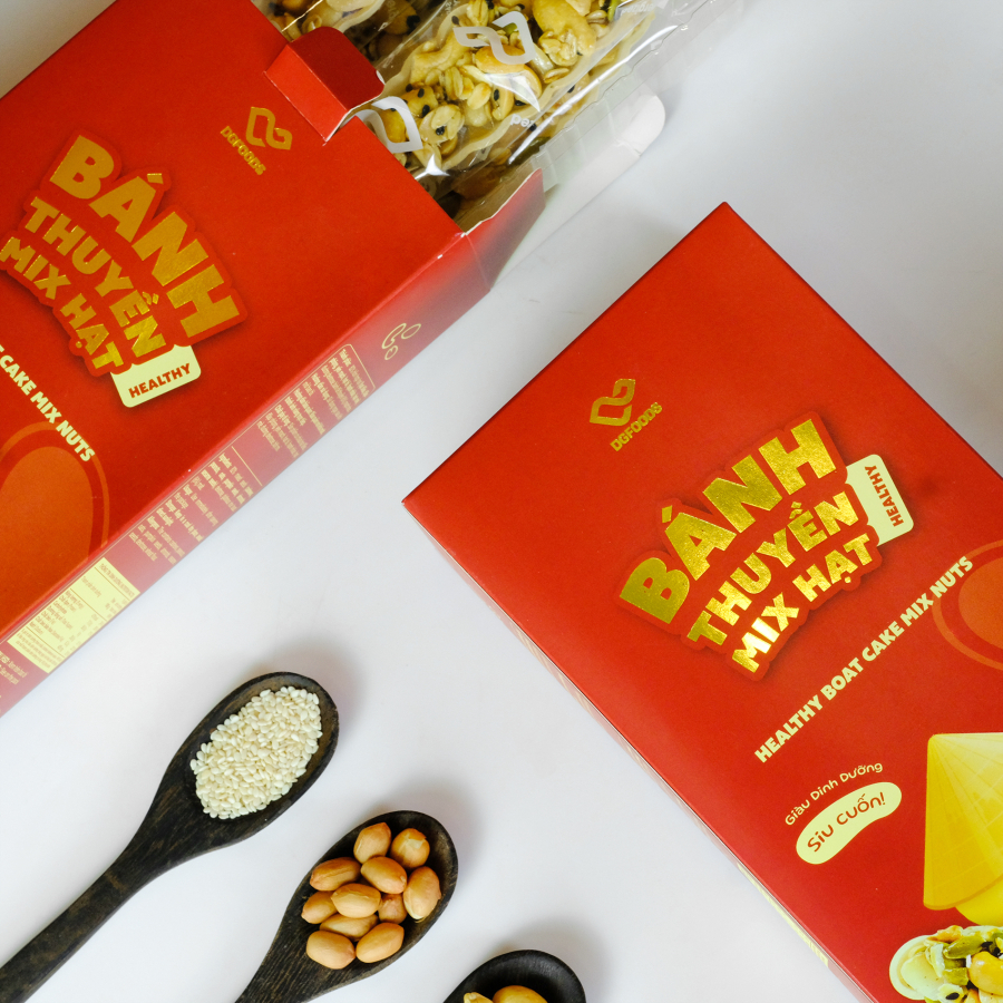 [Hộp] Bánh Thuyền Mix Hạt Healthy 150g